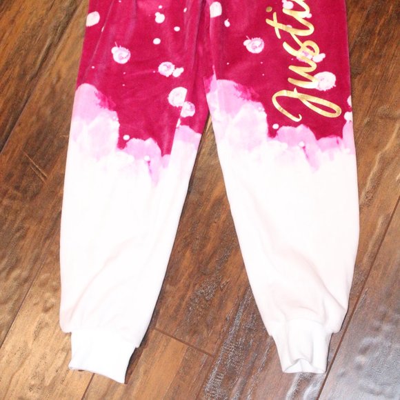 2/$20 🏷 Justice Velour Joggers Size 7/8 - Picture 3 of 3